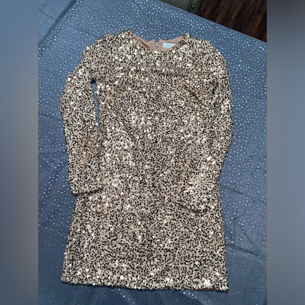 Dress The Population Gold‎ Sequin Dress XS - Picture 3 of 6